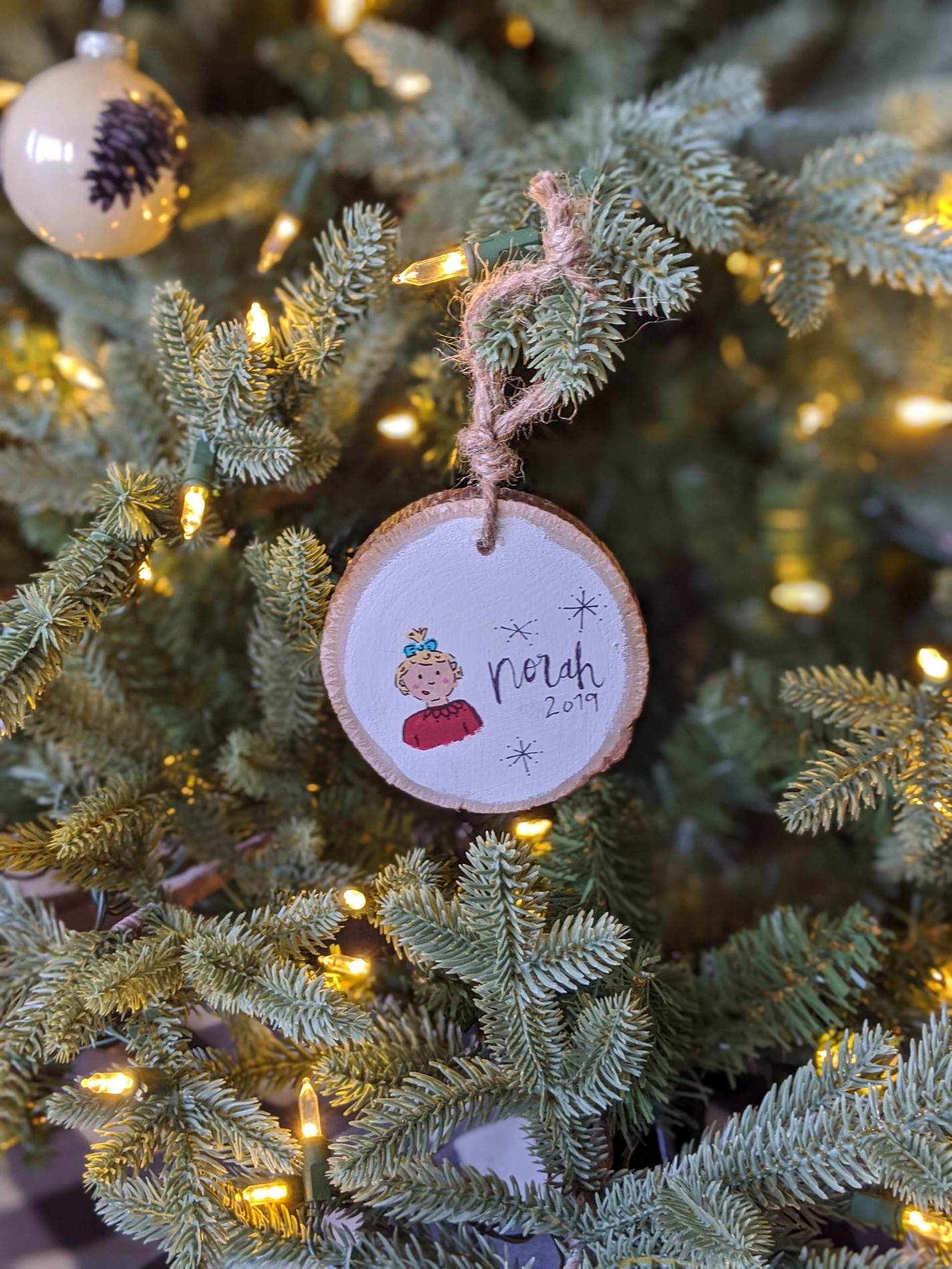 Customizable Christmas Ornament with Portrait
