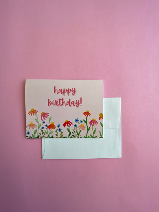 Happy Birthday! Wildflowers card