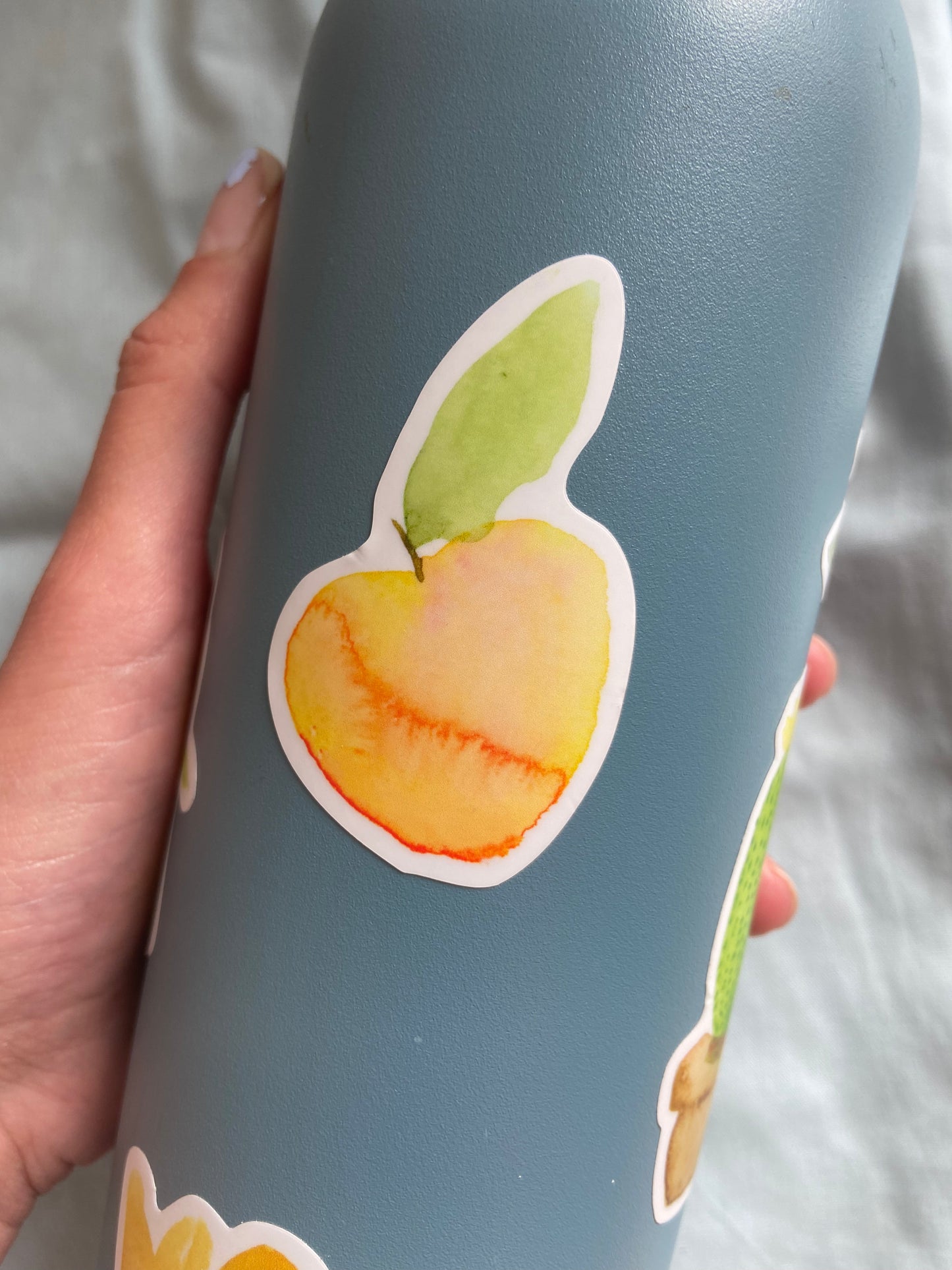 Peach Vinyl Sticker