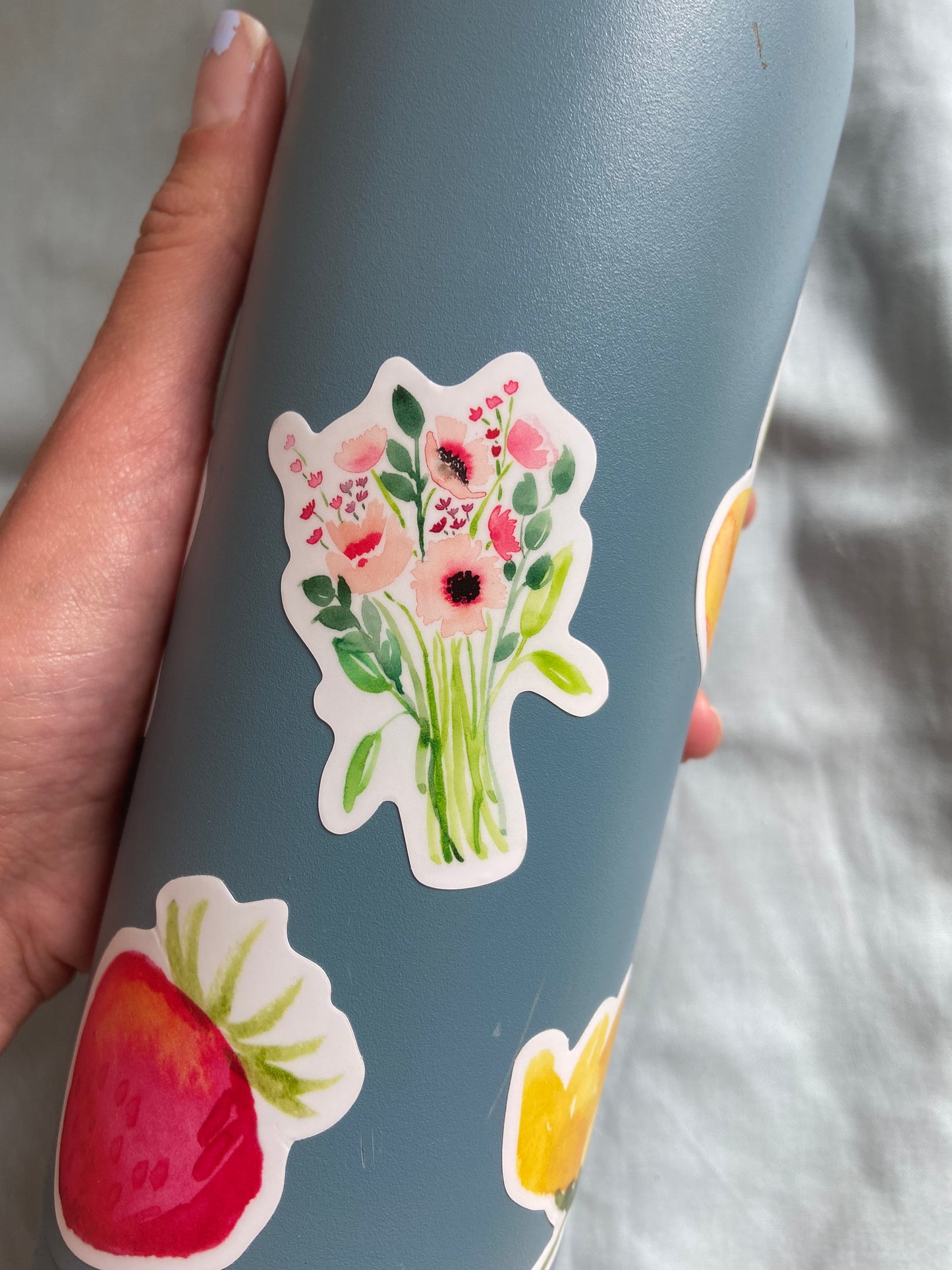 Pink Bouquet Vinyl Sticker
