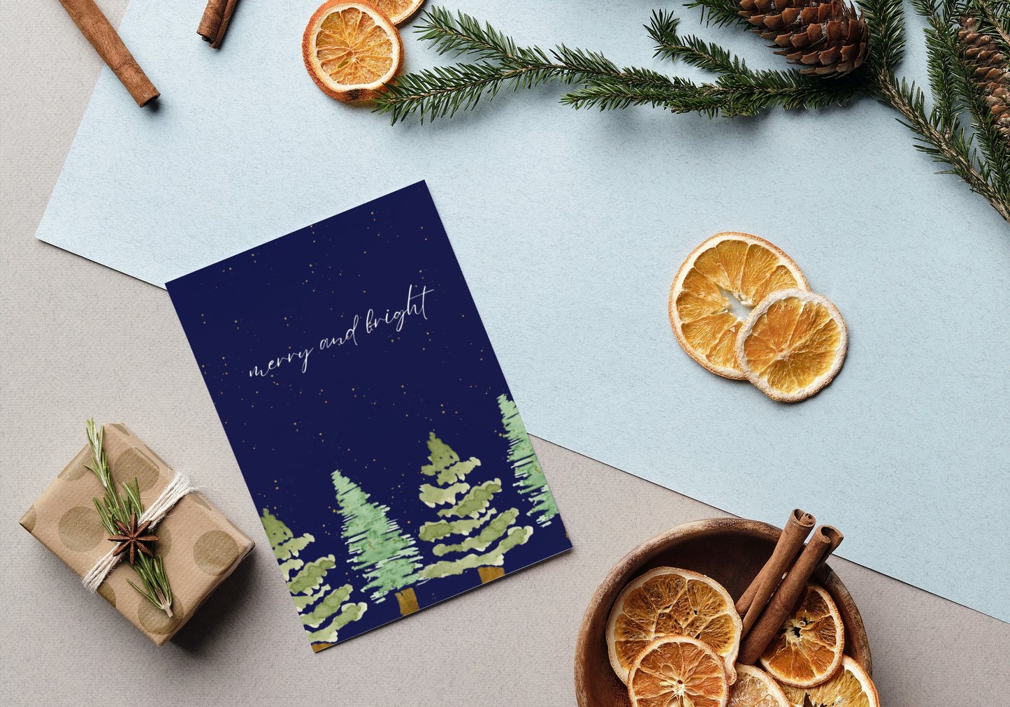 Watercolour Christmas Card Pack