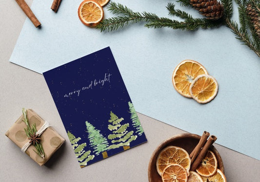 Merry and Bright Christmas Card